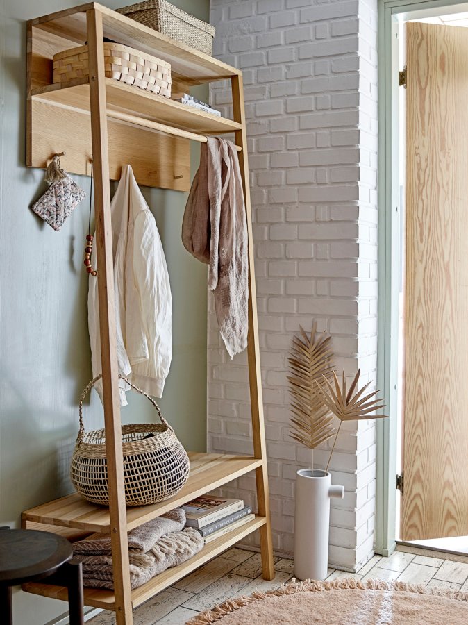 BLOOMINGVILLE Gil taburet - brun eg (D:33xH:45)