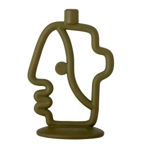 BLOOMINGVILLE Flavie Lysestage, Grn, Polyresin