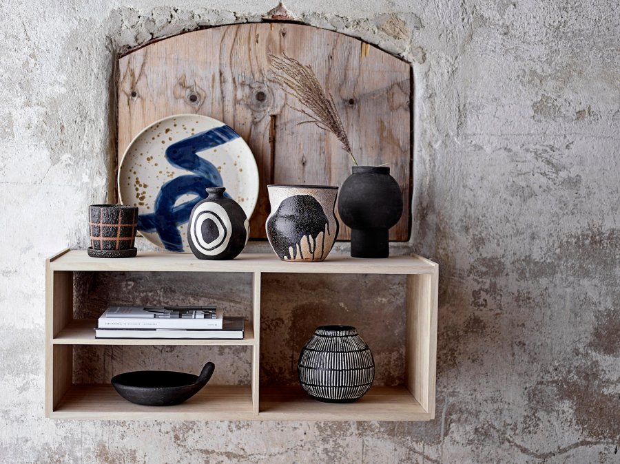 BLOOMINGVILLE Ozcar Vg Dekoration, Bl, Stentj H: 5cm, D: 30cm