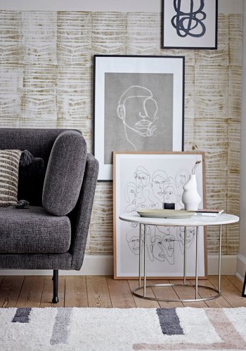 BLOOMINGVILLE Ozcar Vg Dekoration, Bl, Stentj H: 5cm, D: 30cm