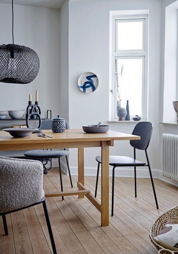 BLOOMINGVILLE Ozcar Vg Dekoration, Bl, Stentj H: 5cm, D: 30cm