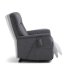 Lucas recliner stol, m. 1 motor, vippefunktion, fodskammel og armln - antracitgr stof