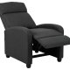 ACT NORDIC Siom recliner, manuel, armln, lomme, posefjedre - antracitgr stof og sort polypropylen