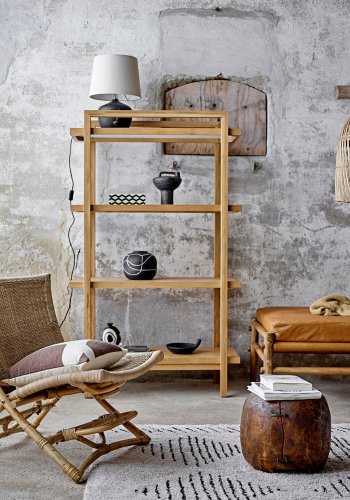 BLOOMINGVILLE Niza Deko Vase, Sort, Terrakotta