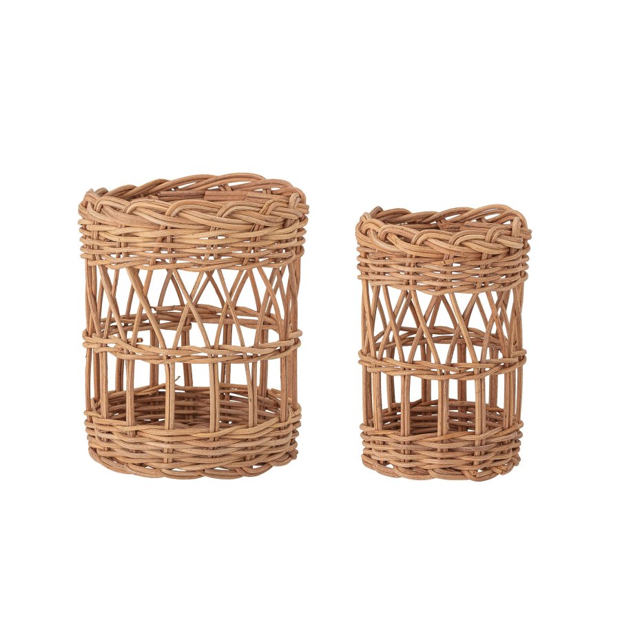 BLOOMINGVILLE Jala Kurv, Natur, Rattan, st af 2