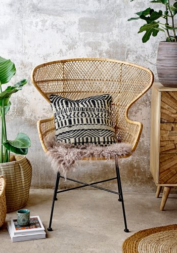 BLOOMINGVILLE Birk Tppe, Brun, Jute D: 90cm