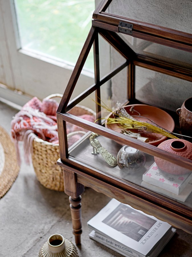 BLOOMINGVILLE Birk Tppe, Brun, Jute D: 90cm