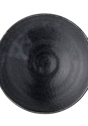 BLOOMINGVILLE Yoko Tallerken, Sort, Porceln, st af 4, D16xH3 cm