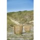 VILLA COLLECTION Toerv kurv, m. hank, rund - natur vandhyacint (st af 2)