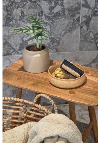 VILLA COLLECTION Toerv kurv, m. hank, rund - natur vandhyacint (st af 2)