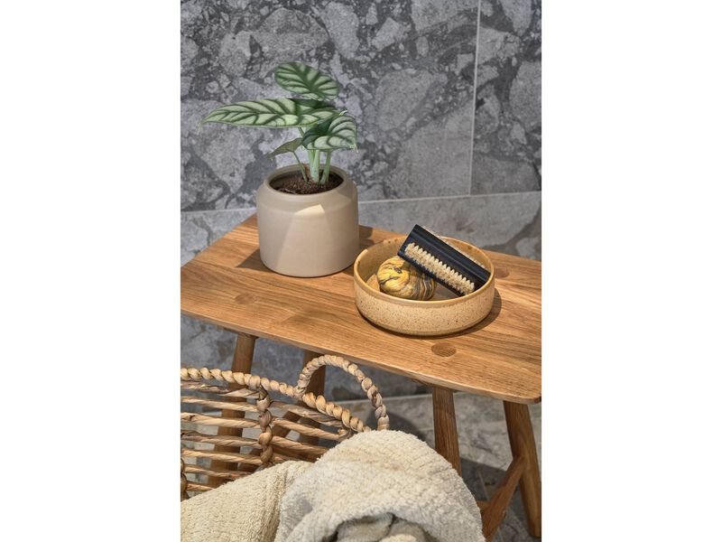 VILLA COLLECTION Toerv kurv, m. hank, rund - natur vandhyacint (st af 2)