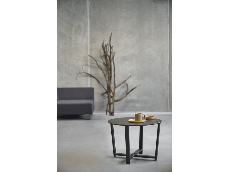 VILLA COLLECTION Wismar sofabord, rund - sort metal (61,5)