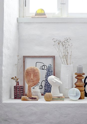 BLOOMINGVILLE Kawal Deko skulptur, Bl, Stentj