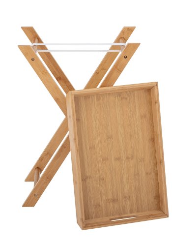 BLOOMINGVILLE Adlene bakkebord, rektangulr - natur bambus (45x30)