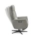 Malthe recliner stol, m. 3 motorer, armln, vippefunktion, fodskammel - mushroom stof og sort metal