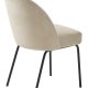 Creston spisebordsstol - sand chenille og sorte ben