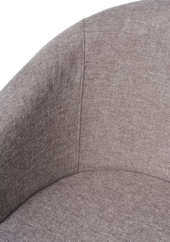 Easton spisebordsstol, m. armln - lysegr stof og sorte ben