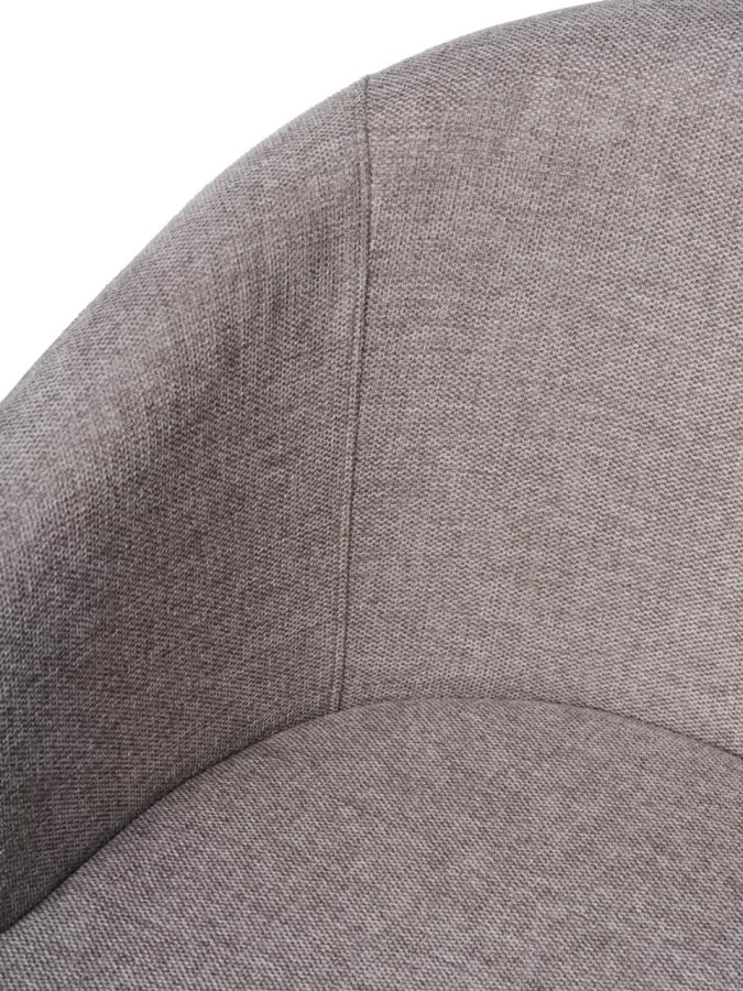 Easton spisebordsstol, m. armln - lysegr stof og sorte ben