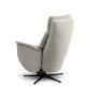 Nicolai recliner stol, m. 3 motorer, armln, vippefunktion, fodskammel - mushroom stof og sort metal