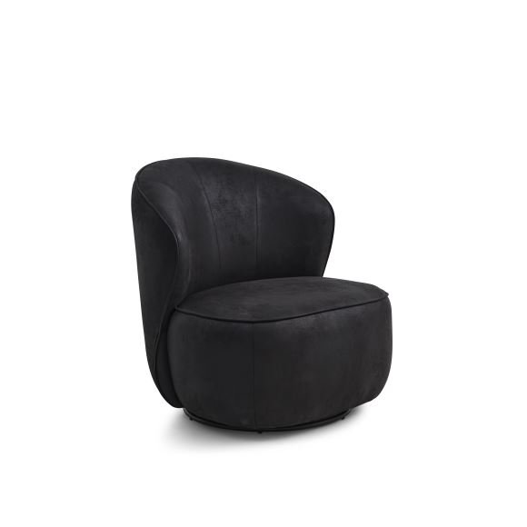 Theo drejestol - onyx sort micro lder bull