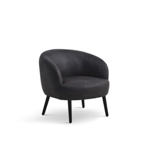 Conrad loungestol, m. armln - onyx sort micro lder bull og sort tr