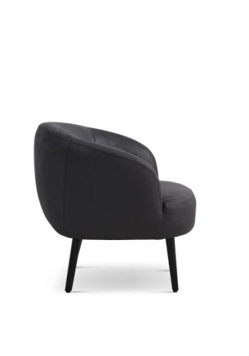 Conrad loungestol, m. armln - onyx sort micro lder bull og sort tr