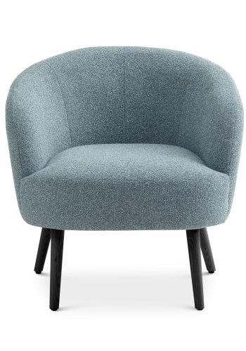 Conrad loungestol, m. armln - ggebl polyester stof og sort asketr