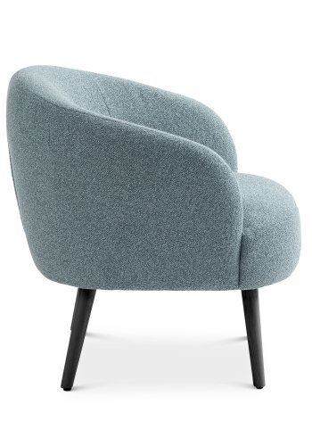 Conrad loungestol, m. armln - ggebl polyester stof og sort asketr