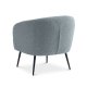 Conrad loungestol, m. armln - ggebl polyester stof og sort metal