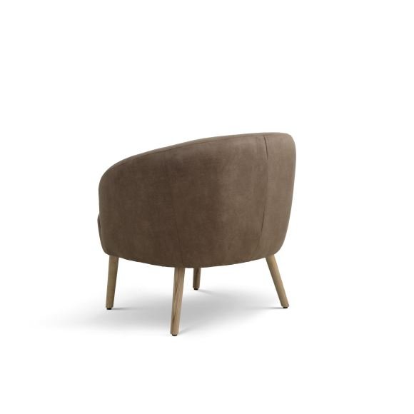 Conrad loungestol, m. armln - mandel micro lder bull og natur tr