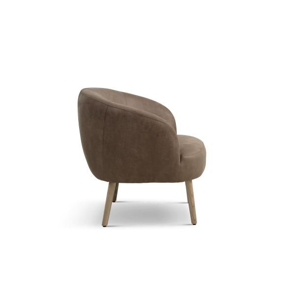 Conrad loungestol, m. armln - mandel micro lder bull og natur tr