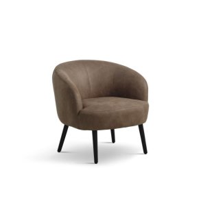 Conrad loungestol, m. armln - mandel micro lder bull og sort tr