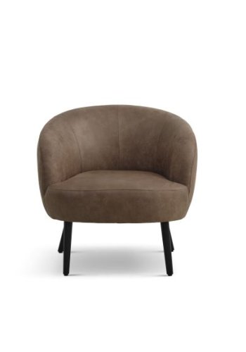 Conrad loungestol, m. armln - mandel micro lder bull og sort tr