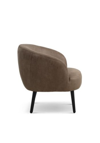 Conrad loungestol, m. armln - mandel micro lder bull og sort tr