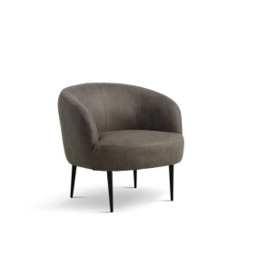 Conrad loungestol, m. armln - skovgrn micro lder bull og sort metal