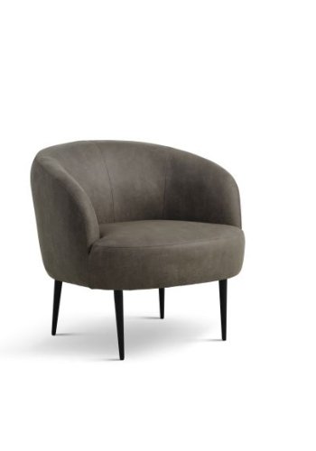 Conrad loungestol, m. armln - skovgrn micro lder bull og sort metal