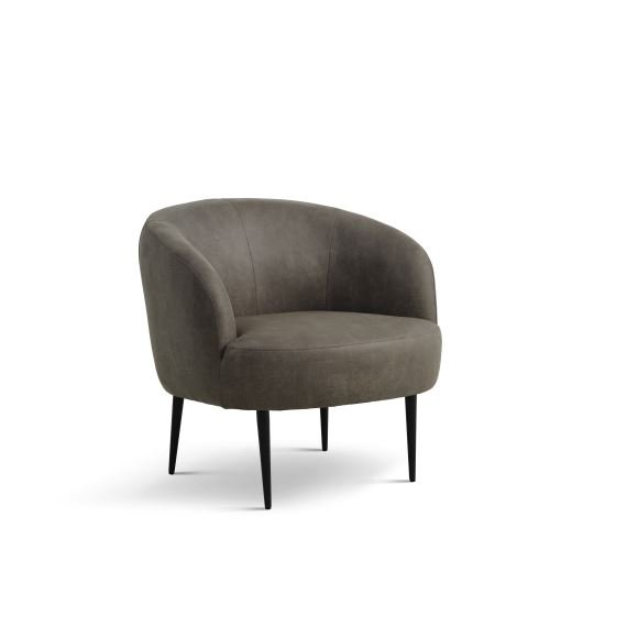 Conrad loungestol, m. armln - skovgrn micro lder bull og sort metal