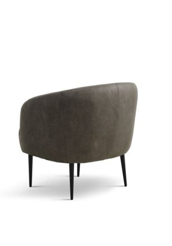 Conrad loungestol, m. armln - skovgrn micro lder bull og sort metal