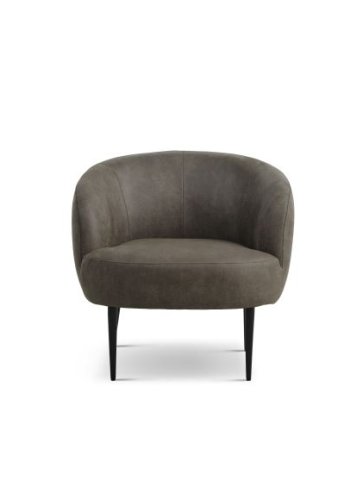 Conrad loungestol, m. armln - skovgrn micro lder bull og sort metal