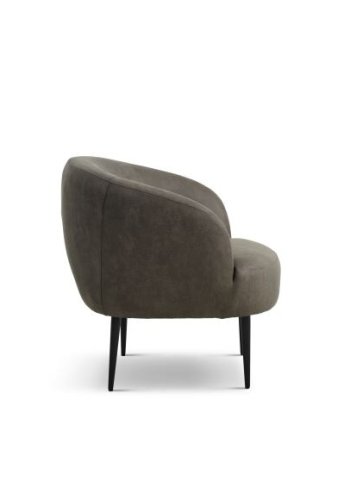 Conrad loungestol, m. armln - skovgrn micro lder bull og sort metal