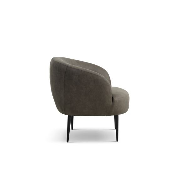 Conrad loungestol, m. armln - skovgrn micro lder bull og sort metal