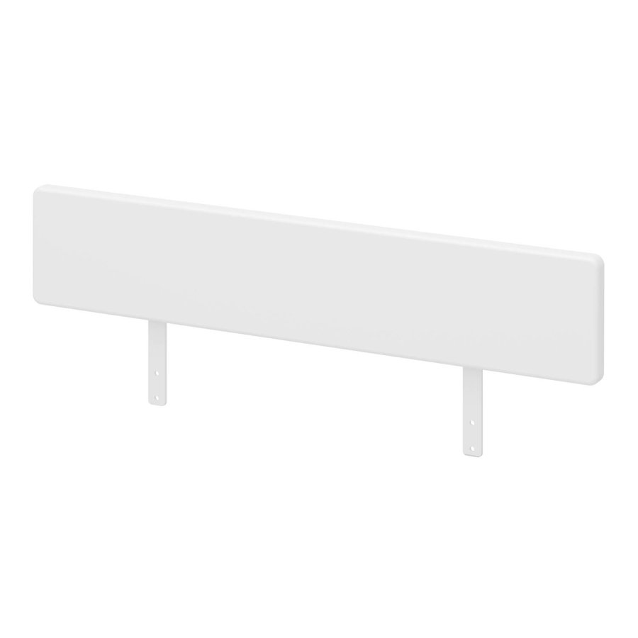 STEENS Alba sengehest til udtrksseng - hvid MDF (B:80cm)