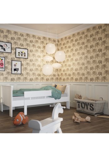 STEENS Alba sengehest til udtrksseng - hvid MDF (B:80cm)