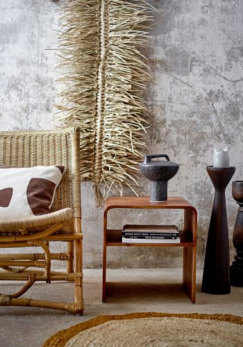 BLOOMINGVILLE Theron Piedestal Lysestage, Brun, Mango