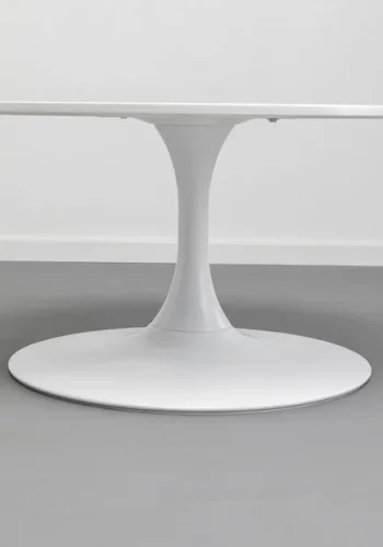 KARE DESIGN Schickeria sofabord, rund - hvid MDF og hvid stl (80)