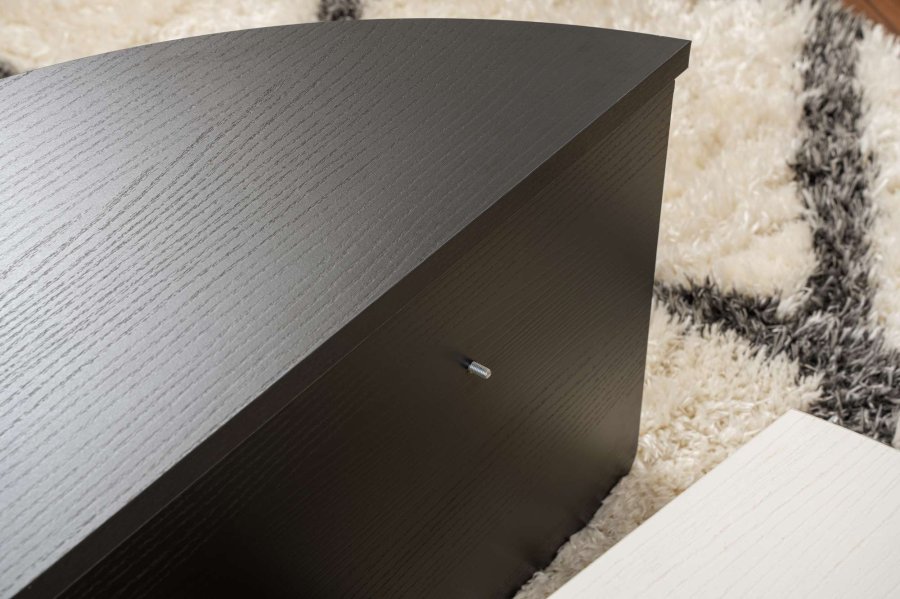 NORDVÄRK Orion sofabord - hvid tr og sort tr melamin (st med 2)