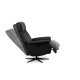 Tristan recliner stol, manuel, m. vippefunktion, fodskammel og armln - sort lder/PVC