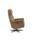 Tristan recliner stol, manuel, m. vippefunktion, fodskammel og armln - mandel mikro lder bull