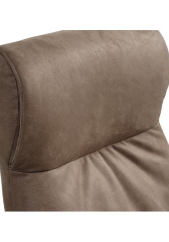 Tristan lnestol, m. fodskammel, vippefunktion, armln - mandel micro lder bull og sort metal