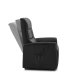 Max recliner stol, m. 2 motorer, sdelft, vippefunktion, fodskammel og armln - sort lder/PVC